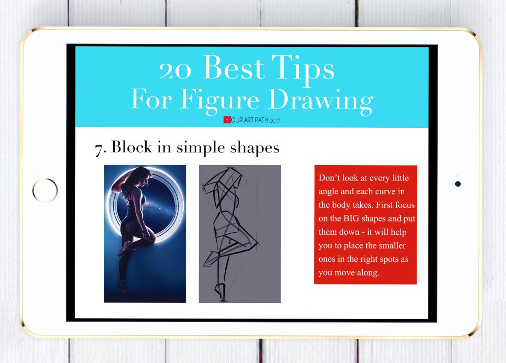 Figure Drawing Tips | Freebie Printable Guide For Artists