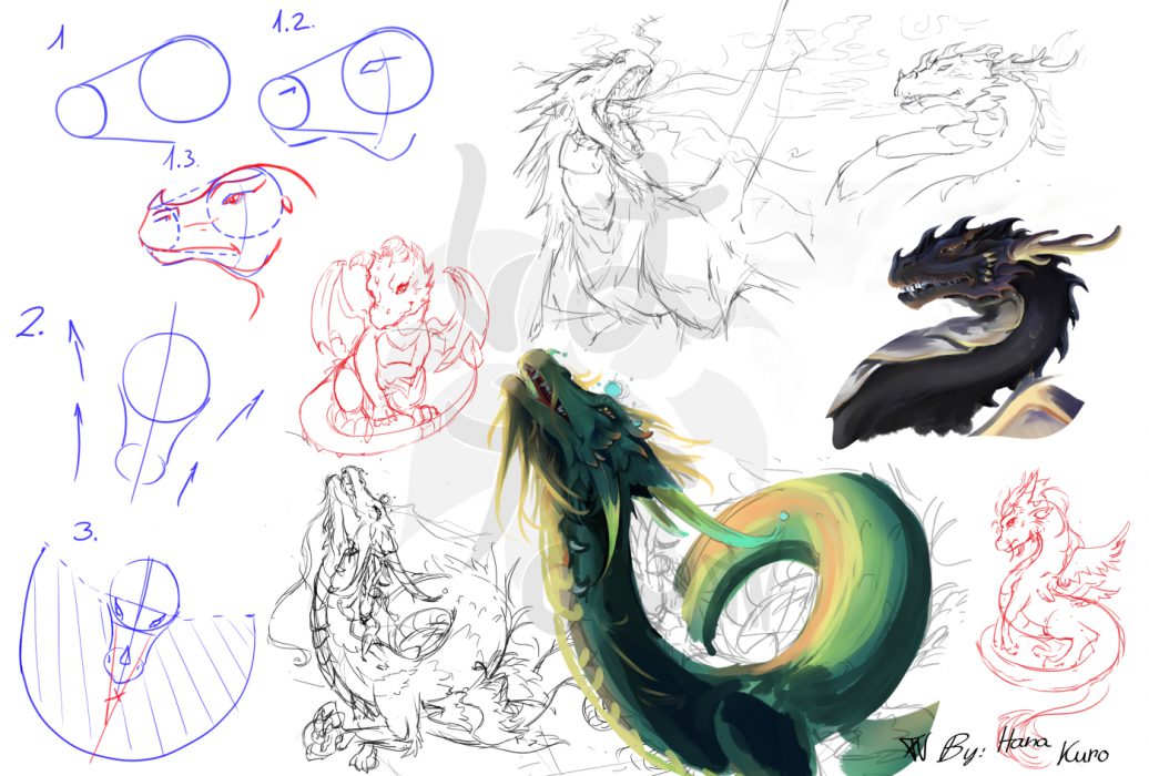 Sky Dragon Sketches