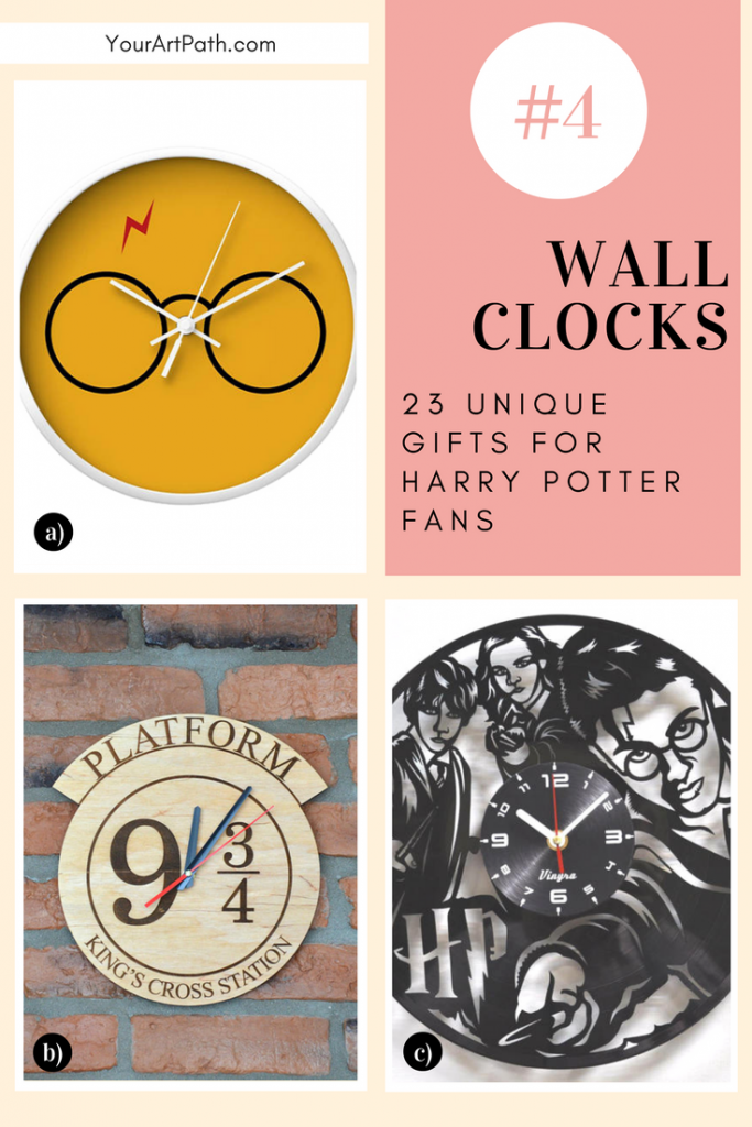 23 Best Gifts For Harry Potter Lovers. They are so magical, that I want them for myself! Featuring - Harry Potter Wall Clocks!