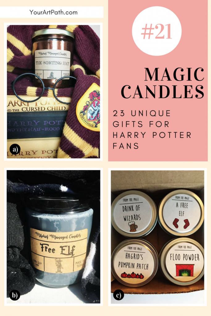 23 Best Gifts For Harry Potter Lovers. They are so magical, that I want them for myself! Featuring - Harry Potter Magic Candles!