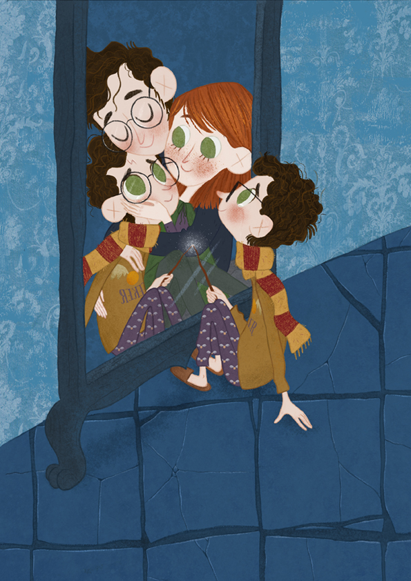 Harry Potter Fan Art in 12 Magical Styles - from Maria Luisa Di Gravio