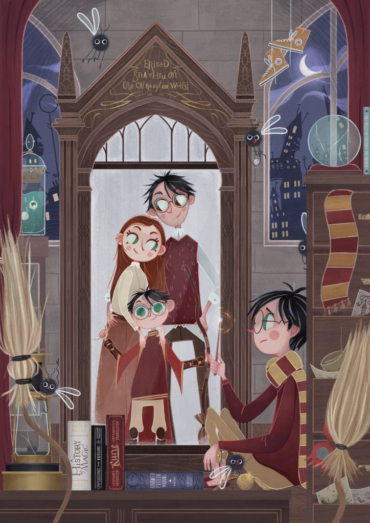  Harry Potter Fan Art in 12 Magical Styles - from Giada Gatti