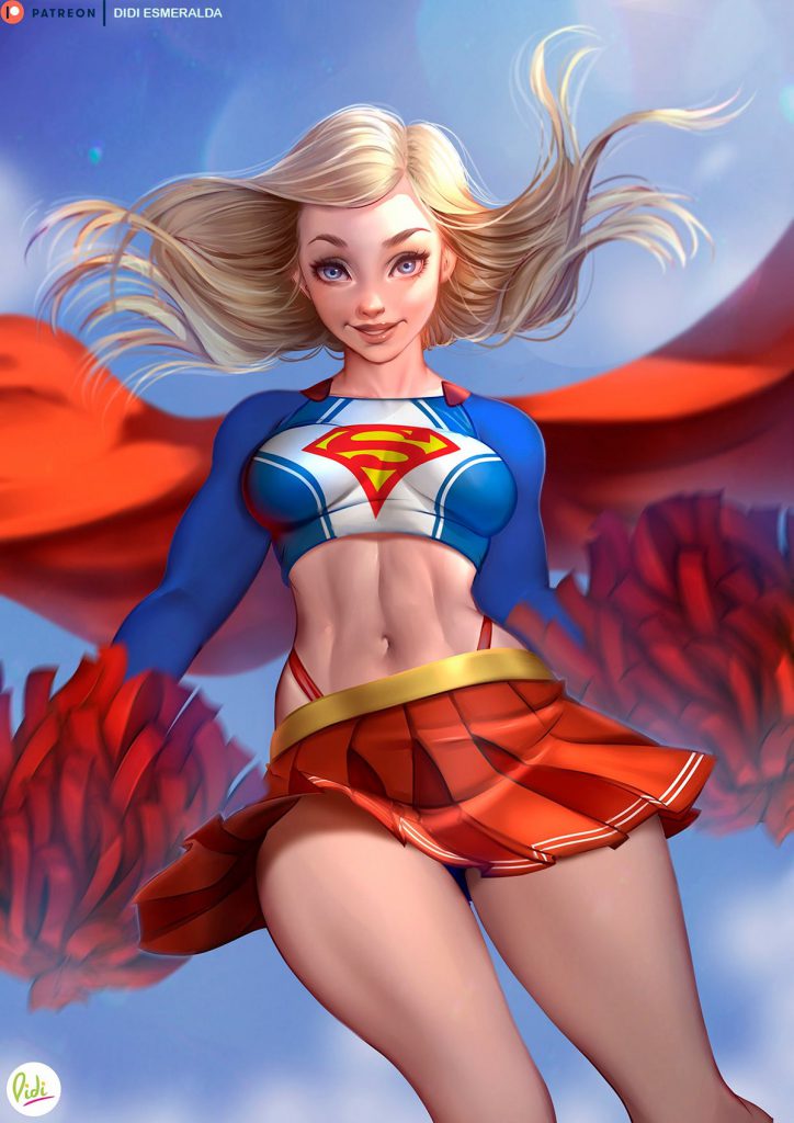 Superwoman Fan Art | Digital Painting | Digital Art