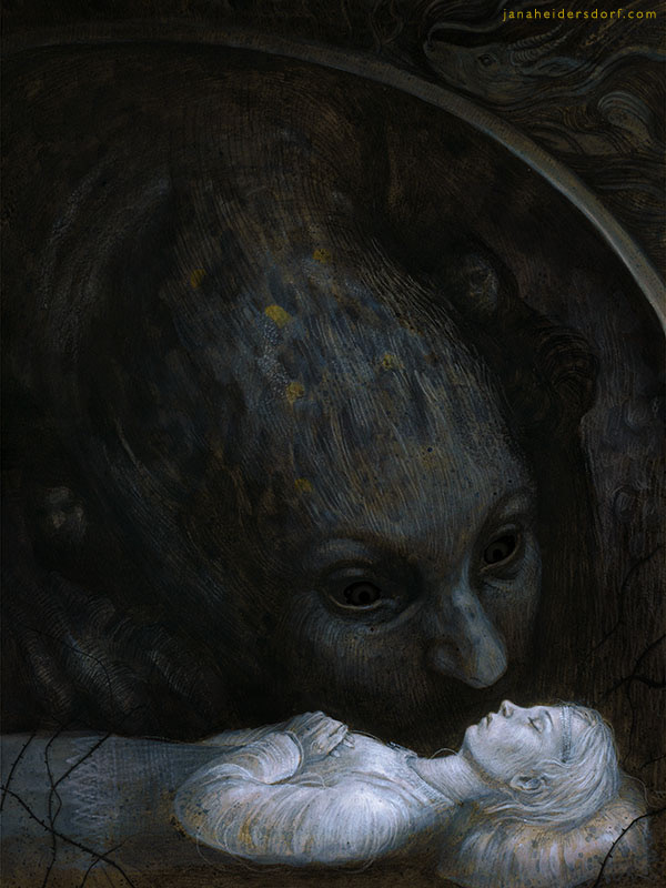 Illustrator's Jana Heidersdorf Fantastical World Of Art (Interview #23) 6 Artist Interview | Creepy Art Drawings | Fantasy Art