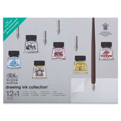 christmas gifts for artists art supplies friends | Winsor and newton ink products set