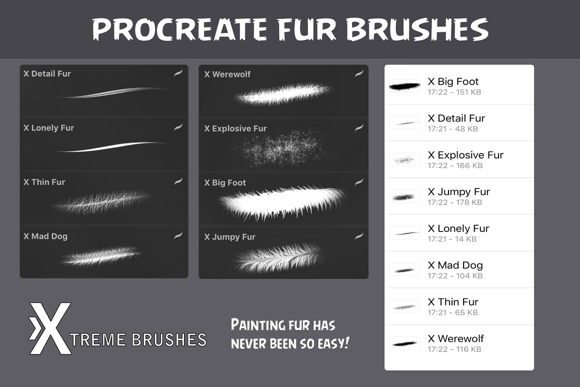 procreate hair brushes free | procreate brushes free iPad